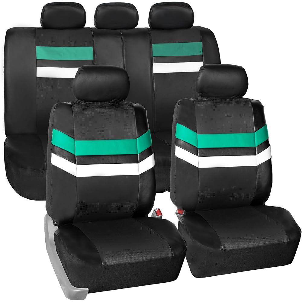 Leather Full Set Seat Covers Mint Airbag Safe PU006MINT115 & Split Bench Ready
