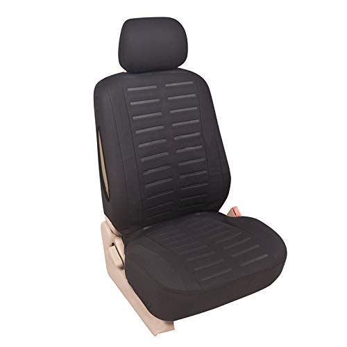 Autositzbezug Vordersitz mit Seitenairbag ?ffnung | Auto-Sitzschoner Universal für den Beifahrersitz | Autositz Schonbezug in Schwarz | Auto-Zubeh?r Gadget