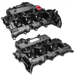 Left Right Engine Valve Covers Inlet Manifolds with Gaskets & Bolts Compatible with Land Rover Discovery 2014-2018 LR4 2014-2016 V6 3.0L *#
