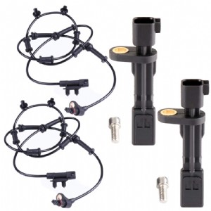Left&Right&Front&Rear ABS Wheel Speed Sensor ABS Sensor fit for 2007-2011 for Dodge Nitro 2007-2018 for Jeep Wrangler Set of 4
