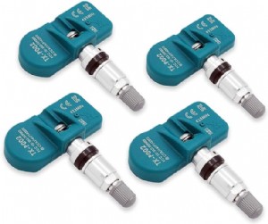 4-Pack 433MHz TPMS Tire Pressure Monitoring System Sensors (Clamp-in) Pre-Programmed for Alfa Romeo/Chrysler/Dodge/Fiat/Infiniti/Jeep/Lotus/Mercedes/Maserati/RAM/Saab | TX-S033L/R-4