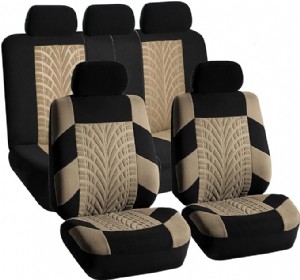 FB071BEIGE115 Car Seat Cover (Travel Master Airbag and Split Bench Compatible Beige)