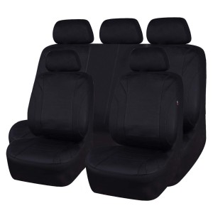 Waterproof Neoprene EVA 11 Piece Universal fit Car Seat Covers, Fit for SUVS,Vans,Trucks,SEDANS,Airbag Compatible,Insider Zipper Design(Black and Black)