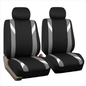 FB033GRAY102 Bucket Seat Cover (Modernistic Airbag Compatible (Set of 2) Gray)