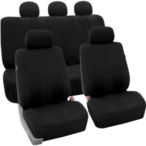 FB036BLACK115 Seat Cover (Airbag Compatible and Split Bench Black)