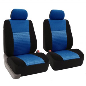 FB060BLUE102 Blue Deluxe 3D Air Mesh Front Seat Cover, Set of 2 (Airbag Compatible)